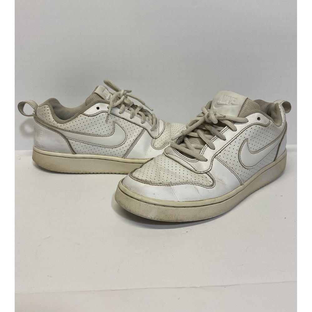 Nike Court Borough Low Top Triple White Leather Women's‎ Size 8  Beaters